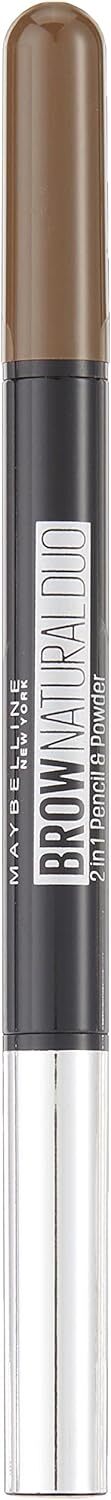 Maybelline New York Natural Eye Brow Duo 2 in 1 Pencil & Powder - Deep Brown V563-6902395322573