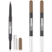 3x Maybelline New York Natural Eye Brow Duo 2 in 1 Pencil & Powder - Deep Brown V563-6902395322573_3X