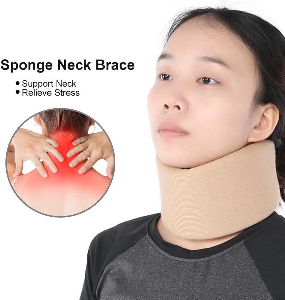 Neck Support Soft Sponge Neck Brace Protection Unisex Cervical Collar Support V563-6932951865114