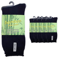 6 Pairs PREMIUM BAMBOO SOCKS Mens Heavy Duty Thick Work Socks Cushion BULK - Navy Blue - 6-11 V563-6BSOX-NVYBLU-SIZE6-11