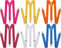 6x Mens Suspenders Braces Adjustable Strong Clip On Elastic Formal Wedding BULK - Assorted Colour Pack V563-6SLIMSUSPENDER-ASSTDCLRPK