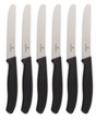 6x Victorinox Standard Wavy Edge Steak and Tomato Knife - Black V563-6_7833-6PCS