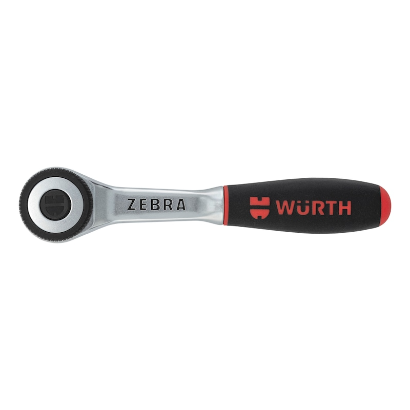 Wurth 1/4" Reversible Ratchet Wrench 360 Degree Twist Handle Chrome Vanadium 135mm V563-71201406