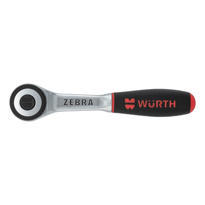 Wurth 1/4" Reversible Ratchet Wrench 360 Degree Twist Handle Chrome Vanadium 135mm V563-71201406