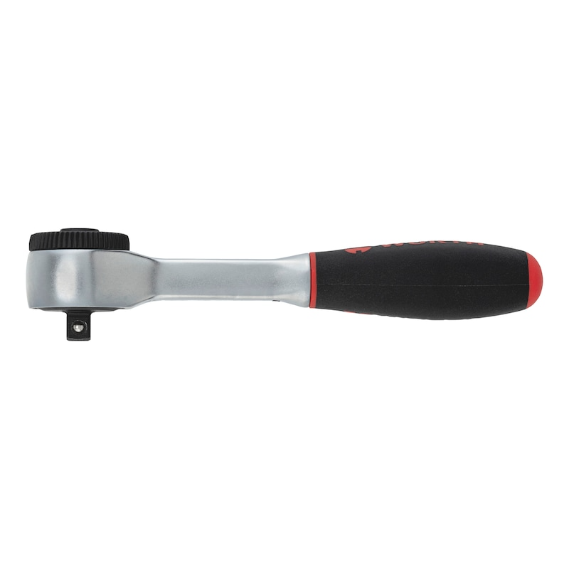 Wurth 1/4" Reversible Ratchet Wrench 360 Degree Twist Handle Chrome Vanadium 135mm V563-71201406