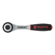 Wurth 3/8" Reversible Ratchet Wrench 360 degrees Twist Handle Chrome Vanadium 175mm DIN 3122 V563-71203806