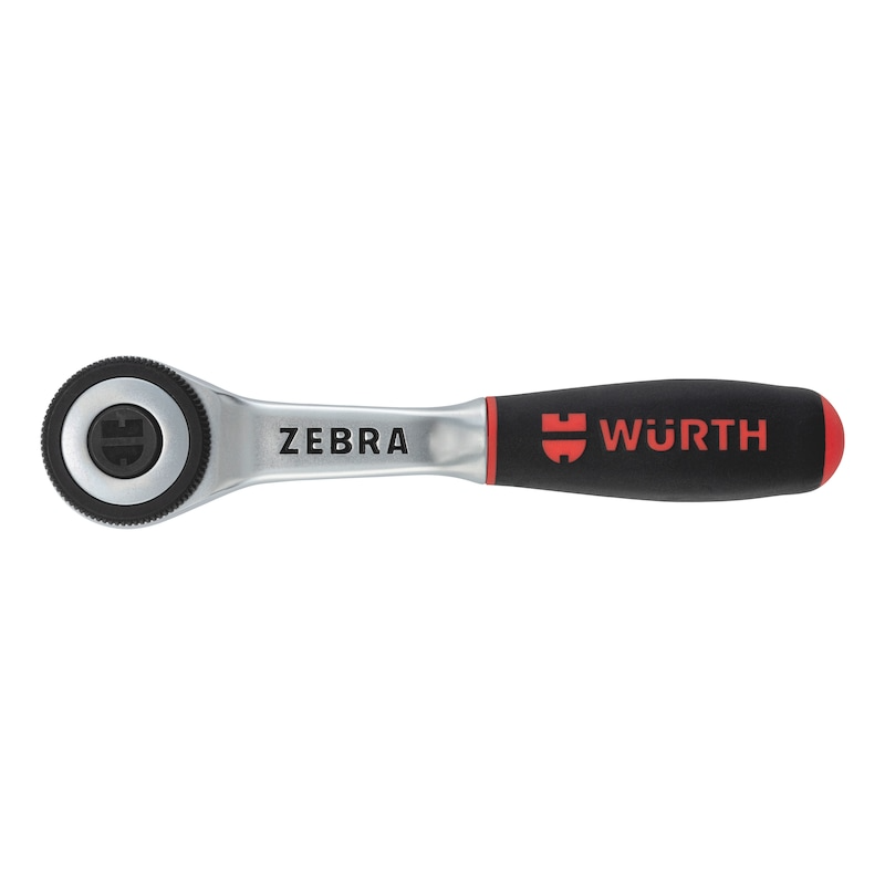 Wurth 3/8" Reversible Ratchet Wrench 360 degrees Twist Handle Chrome Vanadium 175mm DIN 3122 V563-71203806