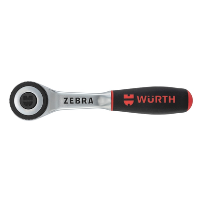 Wurth 3/8" Reversible Ratchet Wrench 360 degrees Twist Handle Chrome Vanadium 175mm DIN 3122 V563-71203806