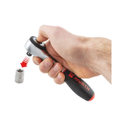 Wurth 3/8" Reversible Ratchet Wrench 360 degrees Twist Handle Chrome Vanadium 175mm DIN 3122 V563-71203806