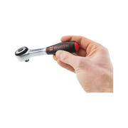Wurth 3/8" Reversible Ratchet Wrench 360 degrees Twist Handle Chrome Vanadium 175mm DIN 3122 V563-71203806