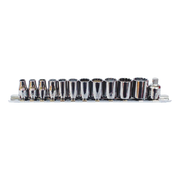 Wurth 1/4" 12pc Multi-Socket Wrench Set Chrome Metric/Imperial TX Bi-Hex Square V563-7131130