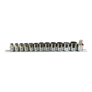 Wurth 3/8" 13pc Multi-Profile Socket Set Chrome Metric Imperial TX Bi-Hex Square V563-7131230