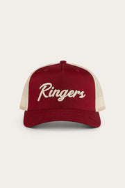 Ringers Western Hackett Trucker Baseball Cap Hat in Burgundy V563-722123RW-BURG