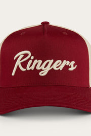 Ringers Western Hackett Trucker Baseball Cap Hat in Burgundy V563-722123RW-BURG