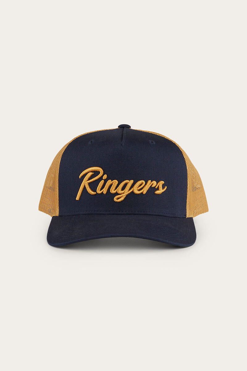 Ringers Western Hackett Trucker Baseball Cap Hat in Navy/Clay V563-722123RW-NVY_CLAY
