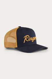 Ringers Western Hackett Trucker Baseball Cap Hat in Navy/Clay V563-722123RW-NVY_CLAY