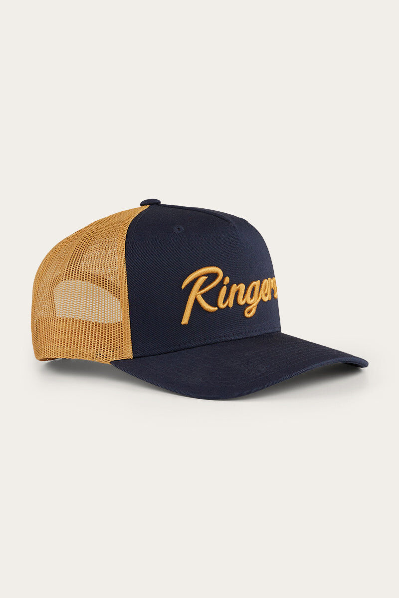 Ringers Western Hackett Trucker Baseball Cap Hat in Navy/Clay V563-722123RW-NVY_CLAY
