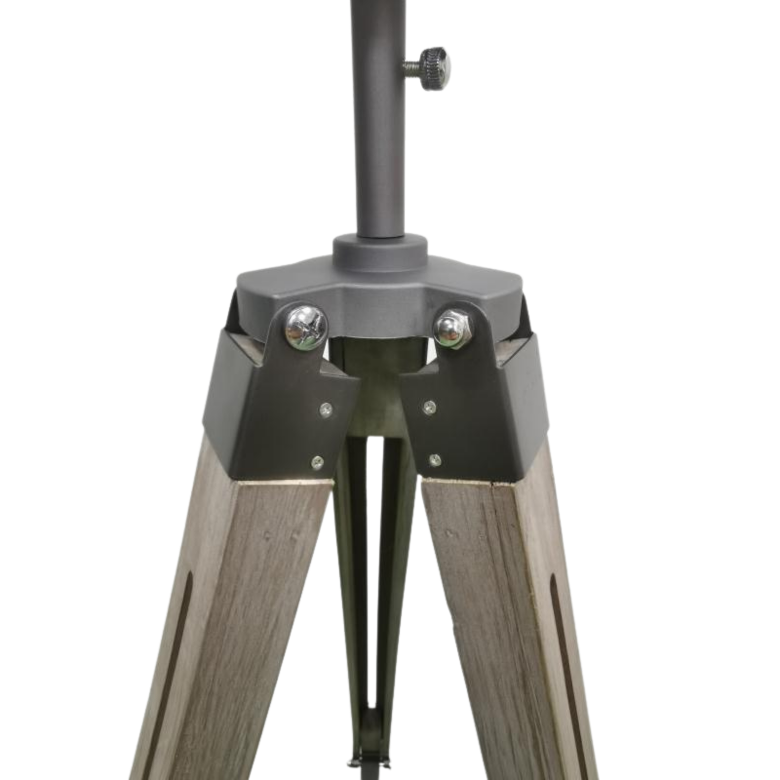 139cm Nautical Tripod Floor Lamp w Steel Grey Lamp Head Searchlight Spot Light Modern V563-75025