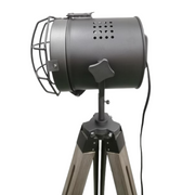 139cm Nautical Tripod Floor Lamp w Steel Grey Lamp Head Searchlight Spot Light Modern V563-75025