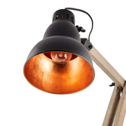 Faroe Scandi Modern Natural Wooden Table Lamp Rustic Retro Designer Light V563-75032