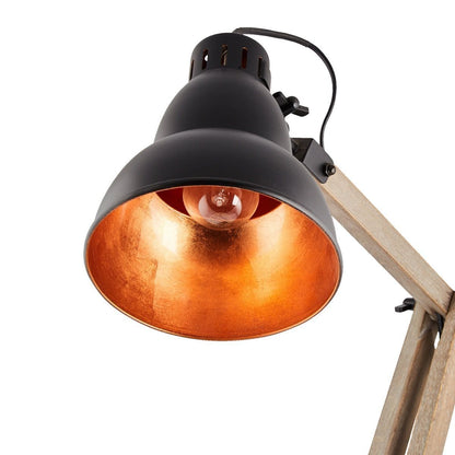 2x Lamps - Faroe Scandi Floor + Table Desk Light Modern Natural Wooden Retro V563-7503275090