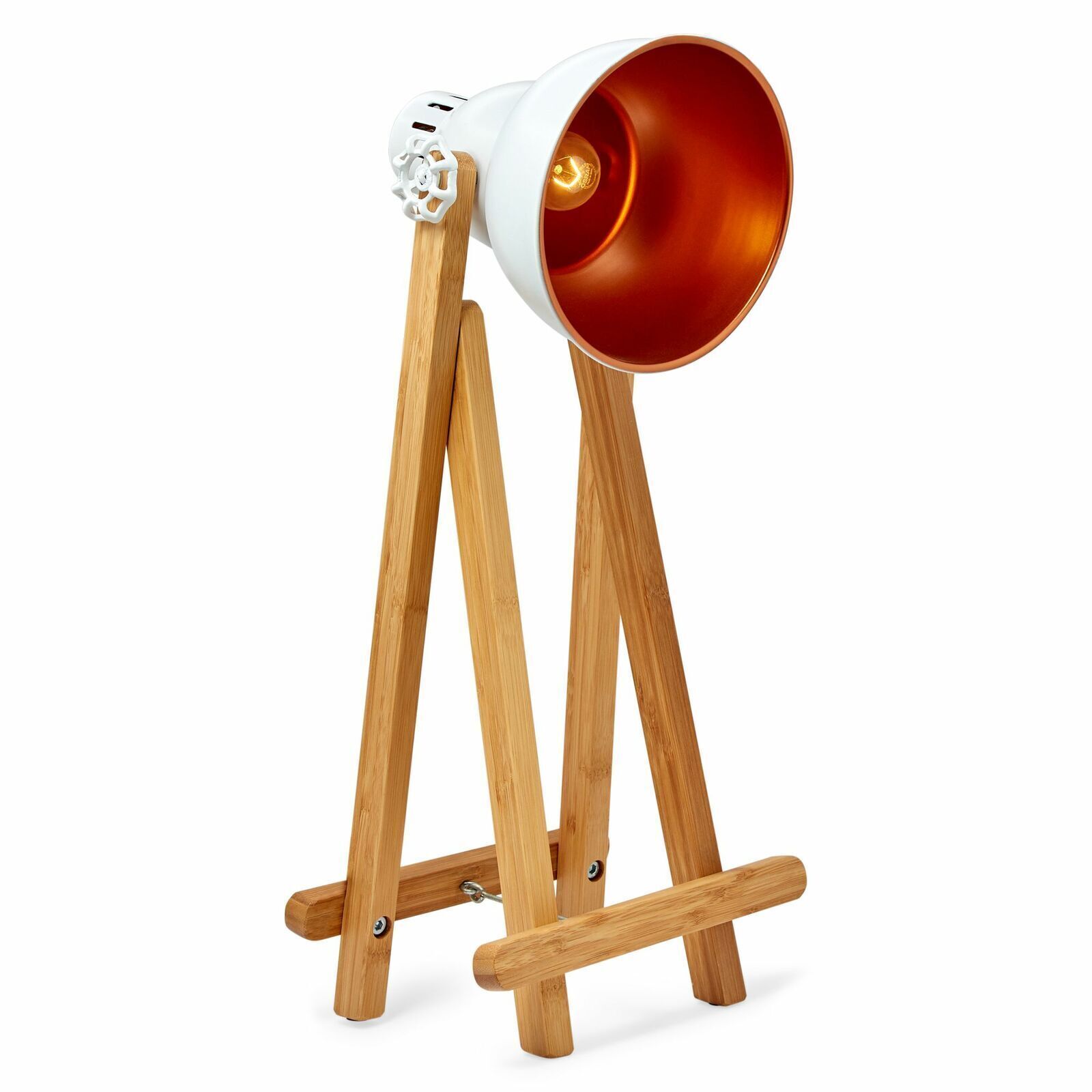 61cm Bamboo Easel Table Lamp Modern Scandi Designer Desk Light Bedroom Office V563-75136