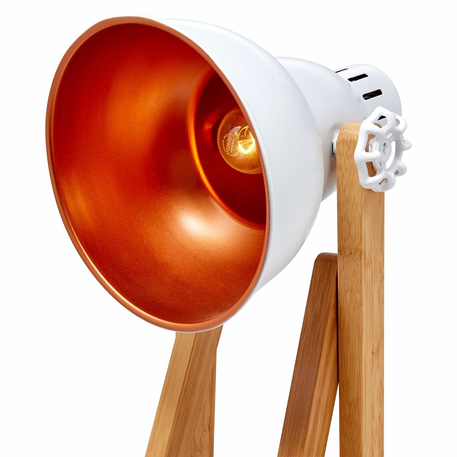 61cm Bamboo Easel Table Lamp Modern Scandi Designer Desk Light Bedroom Office V563-75136