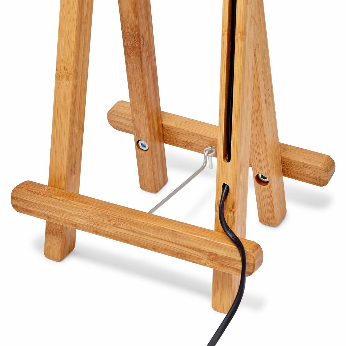 61cm Bamboo Easel Table Lamp Modern Scandi Designer Desk Light Bedroom Office V563-75136