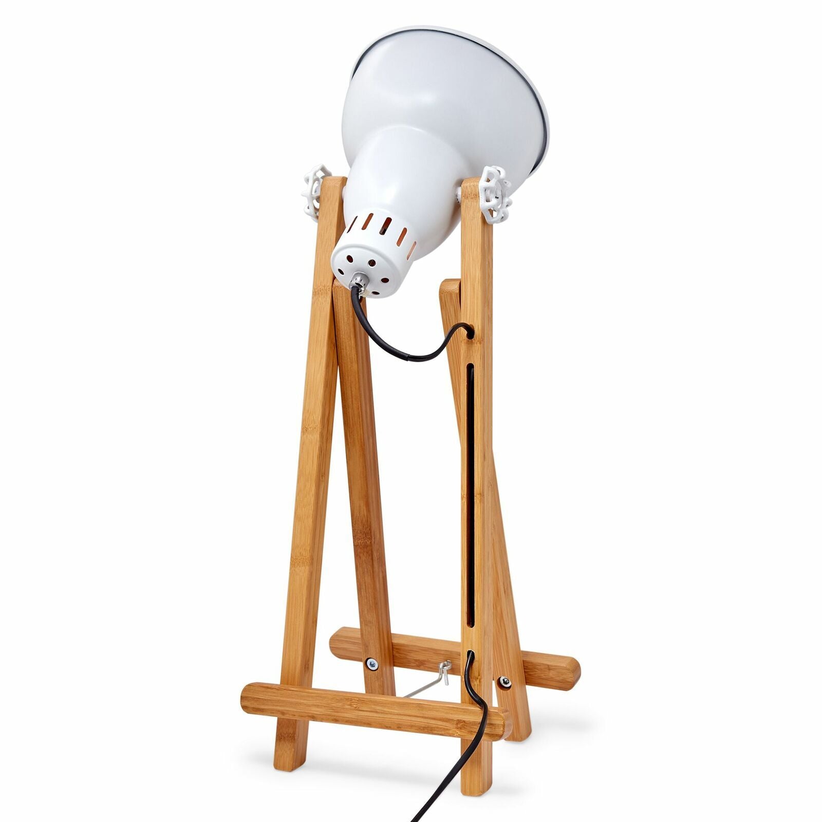 61cm Bamboo Easel Table Lamp Modern Scandi Designer Desk Light Bedroom Office V563-75136