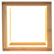 Bamboo Cube LED Lamp Modern Light Minimalistic Scandi - Natural V563-75160