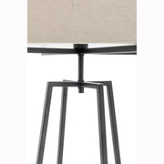 Modern Dimmable Floor Lamp + Table Desk Lamp w/ Linen Shade Scandi - Matte Black V563-75181_75182