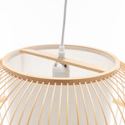 Natural Woven Bamboo Sphere Pendant Lamp Hanging Light Bell Shade Boho Tropical V563-75184