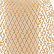 Natural Woven Bamboo Oval Table Lamp Light Shade Boho Tropical Coastal V563-75188