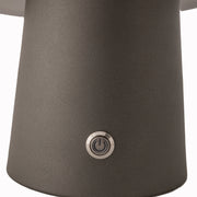 LED Cordless Mushroom USB Rechargeable Table Lamp Dimming Night Light - Steel Grey V563-75189