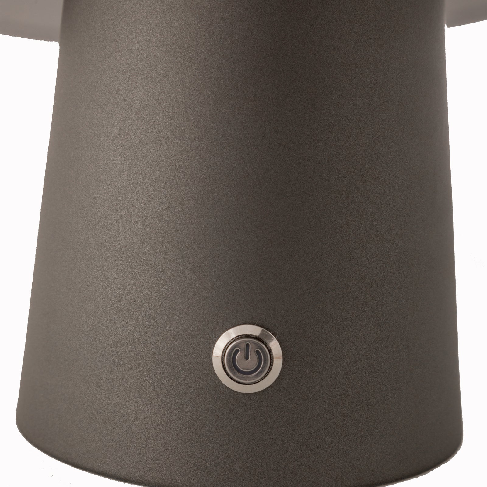 LED Cordless Mushroom USB Rechargeable Table Lamp Dimming Night Light - Steel Grey V563-75189