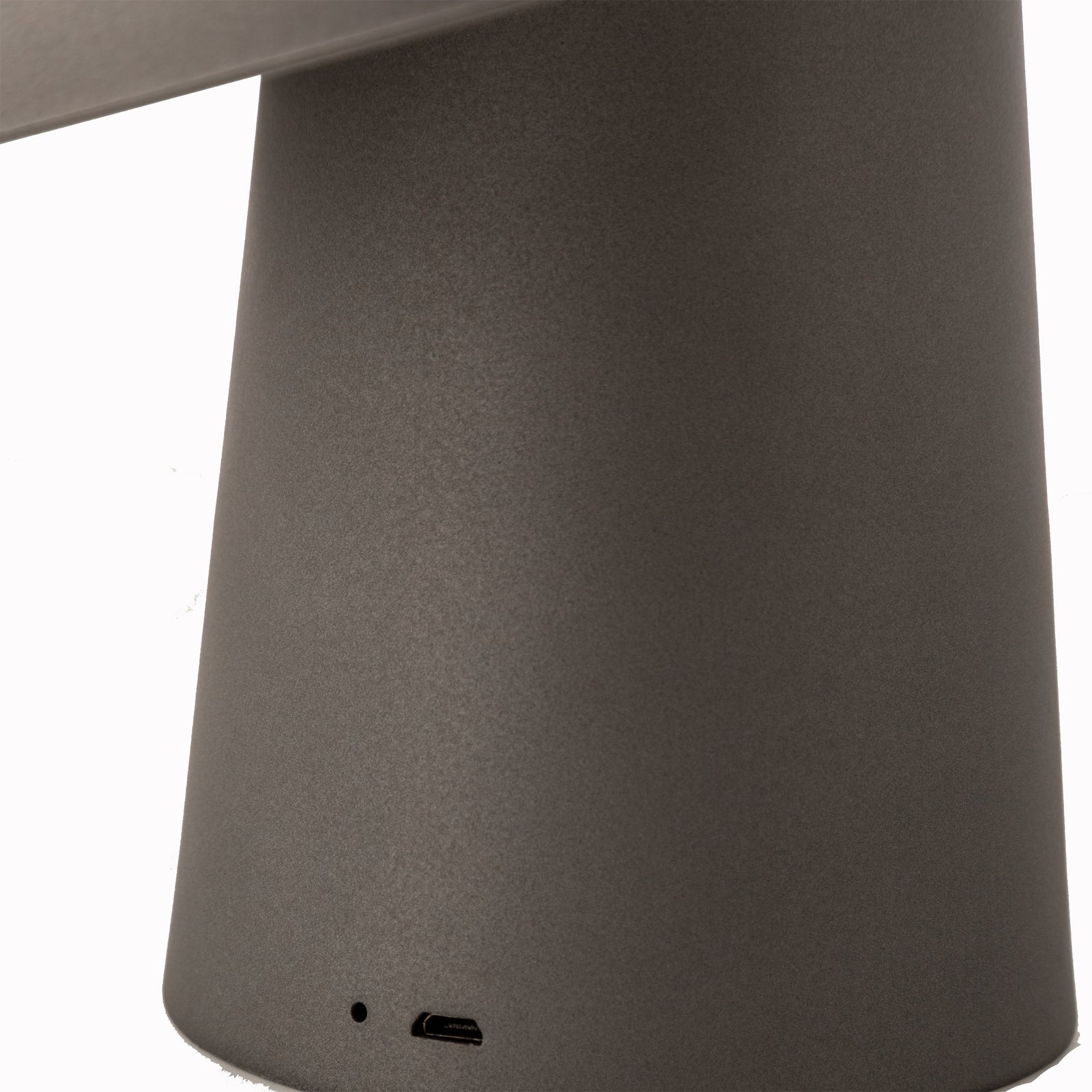 LED Cordless Mushroom USB Rechargeable Table Lamp Dimming Night Light - Steel Grey V563-75189