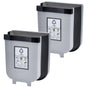 2x 9L Kitchen Wall Mounted Foldable Waste Bin Hanging Trash Can - Brown V563-75191_2X