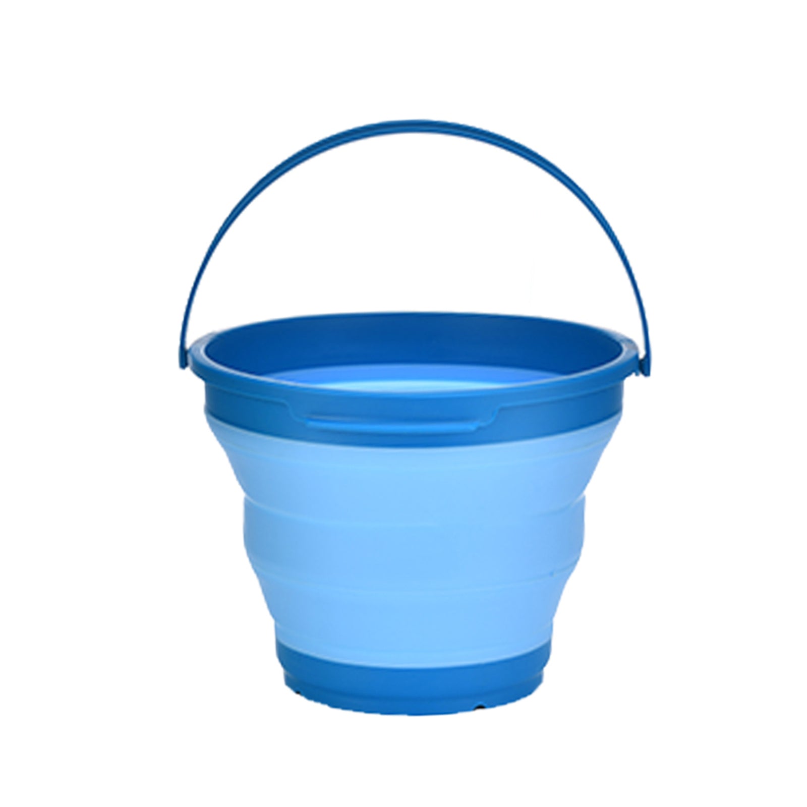 7 Litre Foldable Collapsible Silicone Bucket for Home/Hiking/Camping/Fishing - Blue V563-75192-BLUE