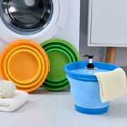 7 Litre Foldable Collapsible Silicone Bucket for Home/Hiking/Camping/Fishing - Blue V563-75192-BLUE