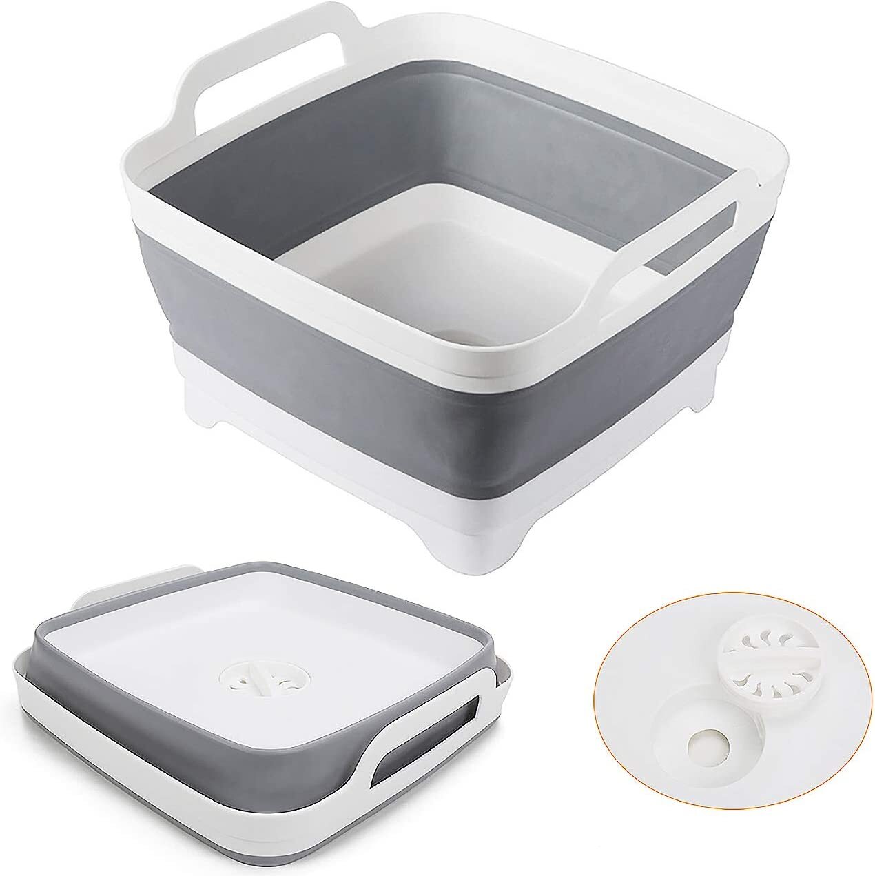Collapsible Strainer Foldable Fruit Veggies Wash Colander Travel Storage Basket V563-75193