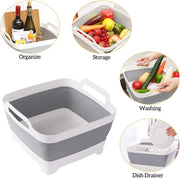 Collapsible Strainer Foldable Fruit Veggies Wash Colander Travel Storage Basket V563-75193