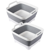 2x Collapsible Strainer Foldable Fruit Veggies Wash Colander Storage Basket V563-75193-2X