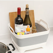 2x Collapsible Strainer Foldable Fruit Veggies Wash Colander Storage Basket V563-75193-2X