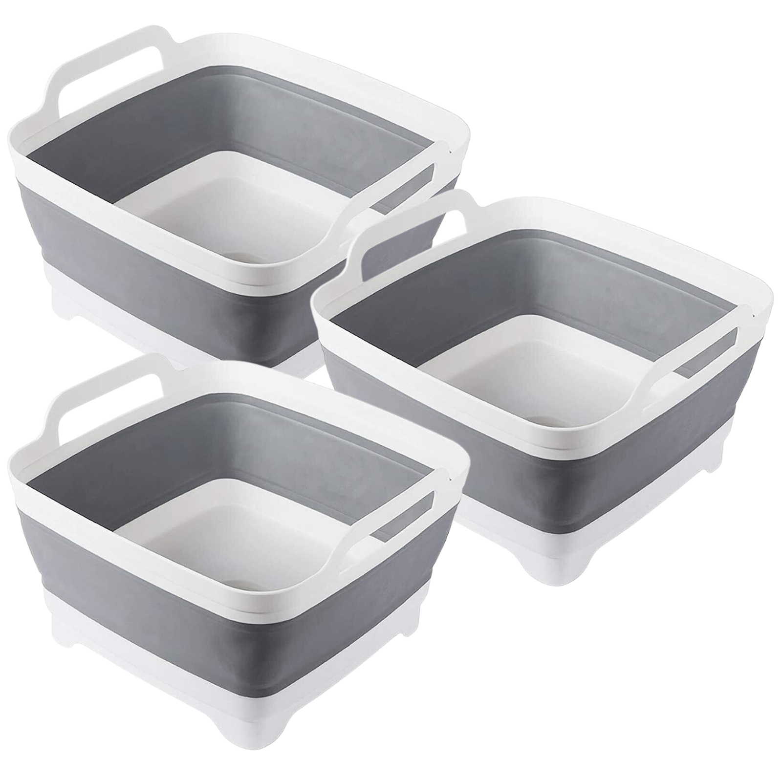 3x Collapsible Strainer Foldable Fruit Veggies Wash Colander Storage Basket V563-75193-3X