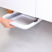 9L Collapsible Laundry Basket Washing Clothes w/Handles Bin Foldable - Grey/White V563-75198