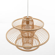 Aurora Natural Hand-Woven Bamboo 3-Layer Pendant Lamp Light V563-75233