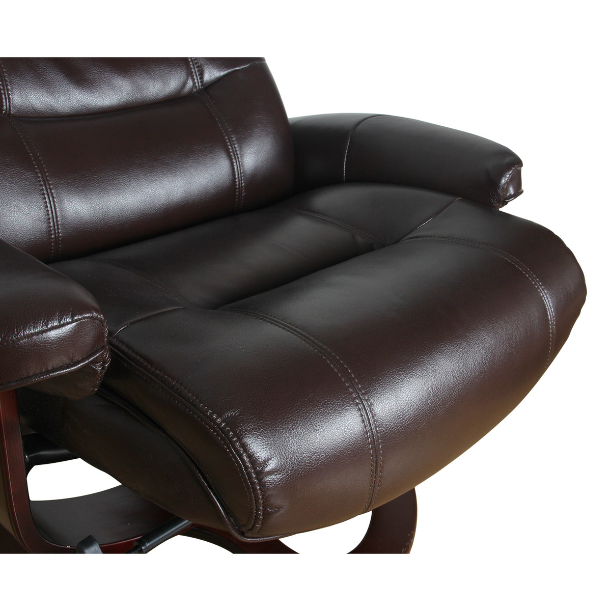 Julio Faux Leather Premium Reclining Lounge Arm Chair w/ Ottoman Swivel Sofa V563-75626