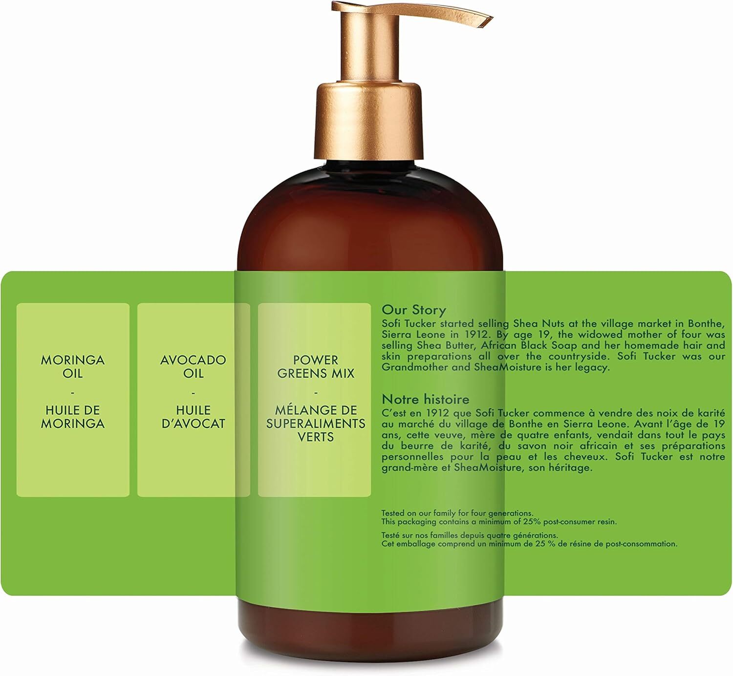 Shea Moisture Moringa & Avocado Power Greens Conditioner 384ml V563-764302015086