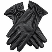 Womens Premium Kangaroo Leather Gloves 100% Wool Lined Winter Warm - Black - Small