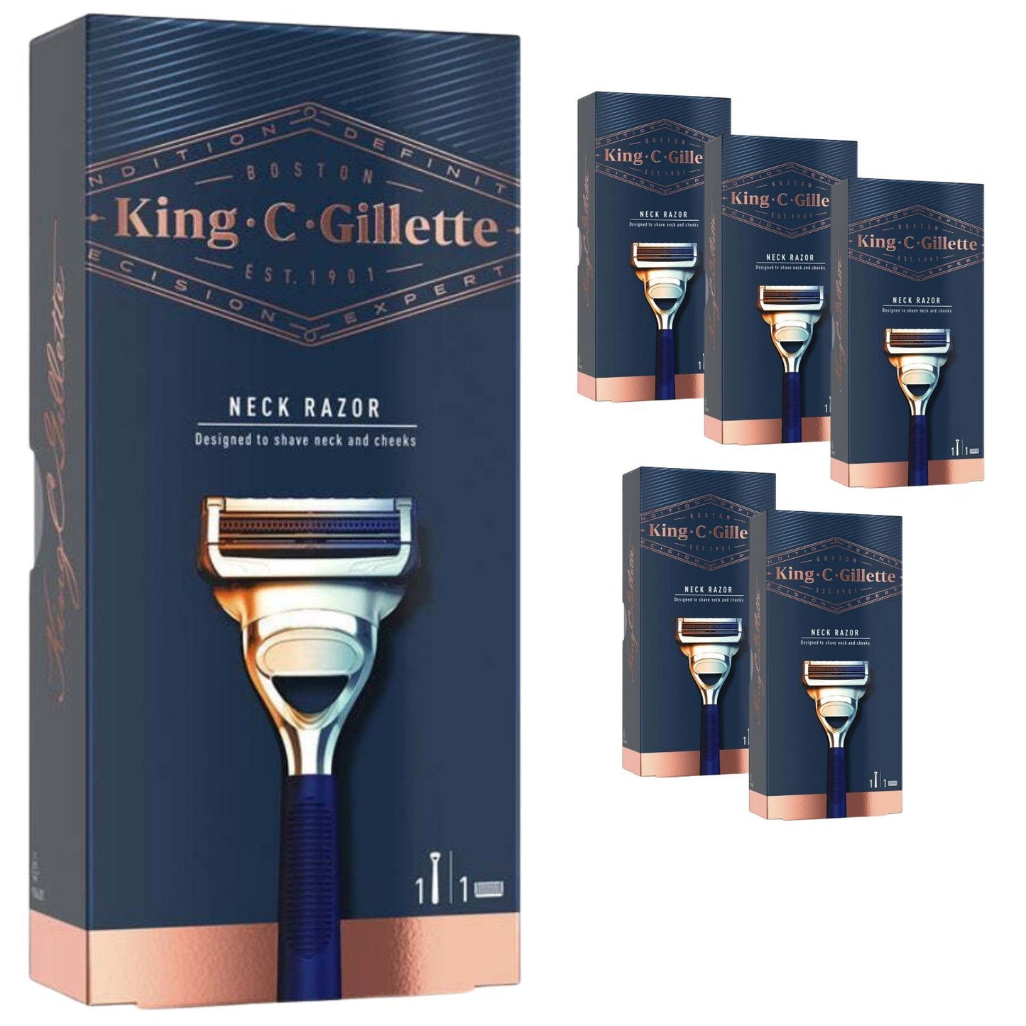 Gillette Razor for Neck & Cheeks - 6 Packs V563-7702018544615_6X